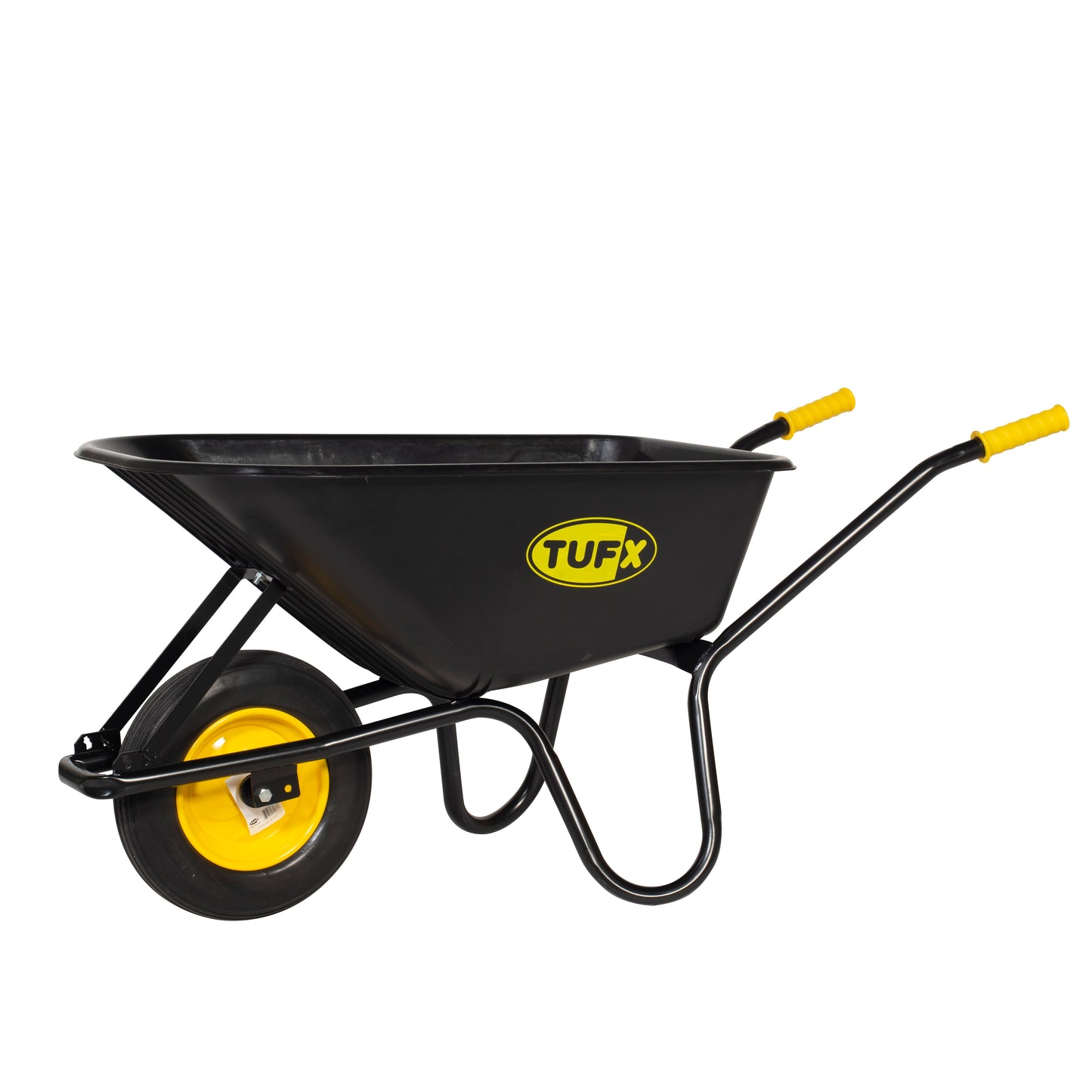 TUFX trillebår i massiv plast | 100L - bredd 60cm - vekt: 12,55kg