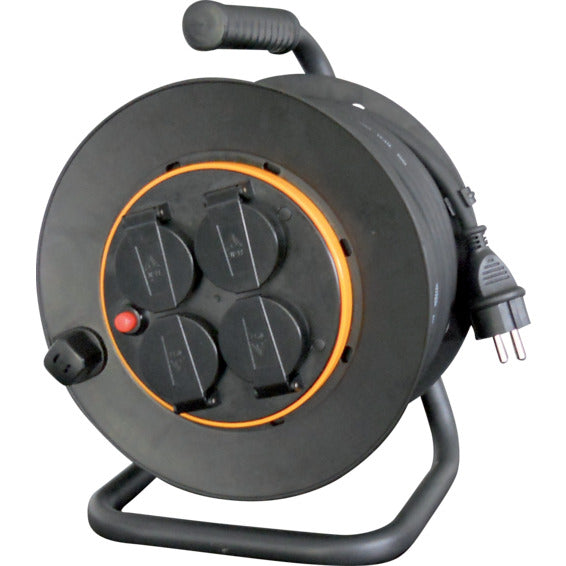 Kabeltrommel 25m 2,5mm2 rask nav/anti-twist