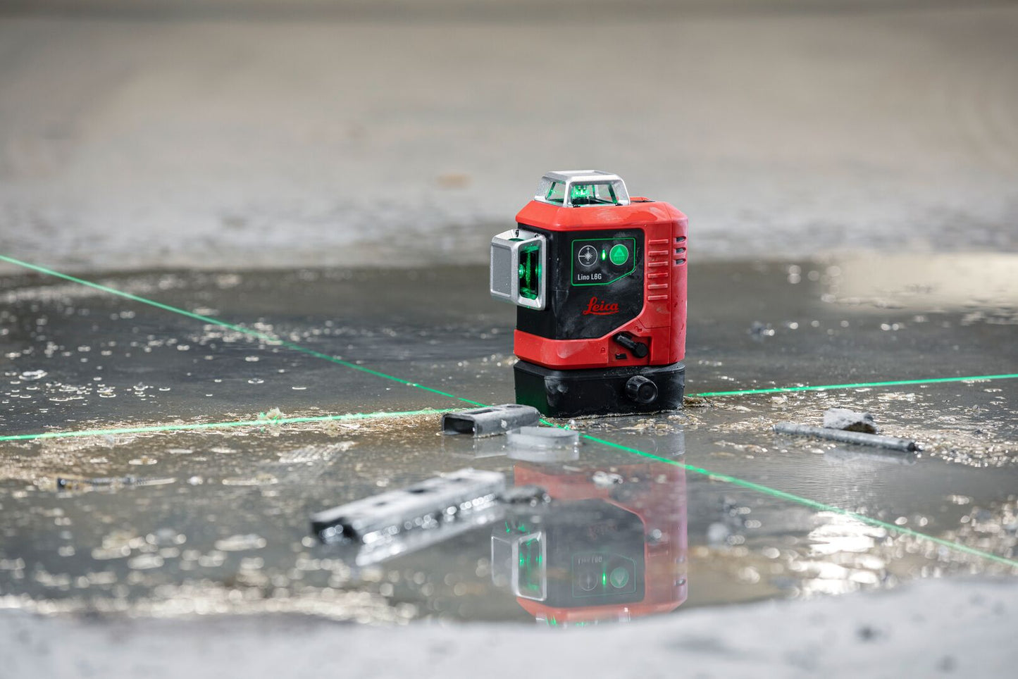 Leica Lino linjelaser L6G 3x360° Paket Grön laser