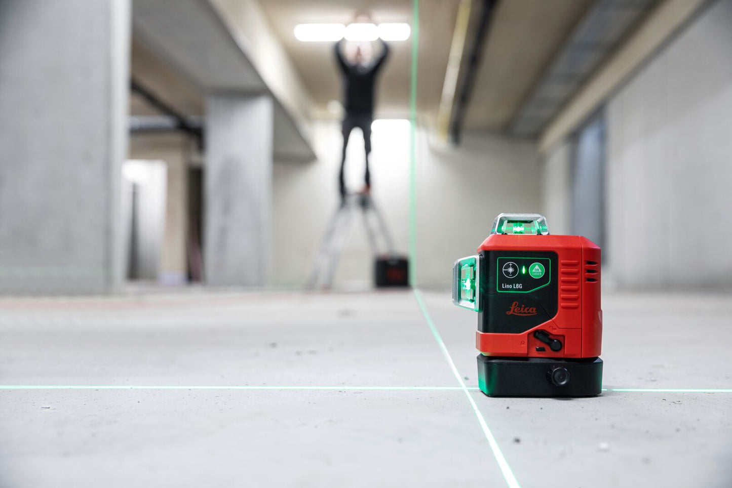 Leica Lino linjelaser L6G 3x360° Paket Grön laser