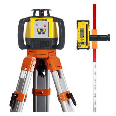 Leica Rugby 640 Rotasjonslaser | INKL. RE160, stativ og stav