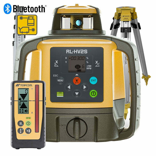 Topcon Rotationslaser RL-HV2S Tvåfallslaser-pakke + Gratis Estwing Premium Hammare