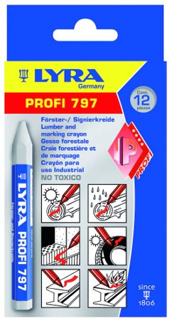 Märkrita Profi 797 vit 12x120mm