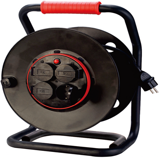 Kabeltrommel 40m 2,5mm2 rask nav/anti-twist