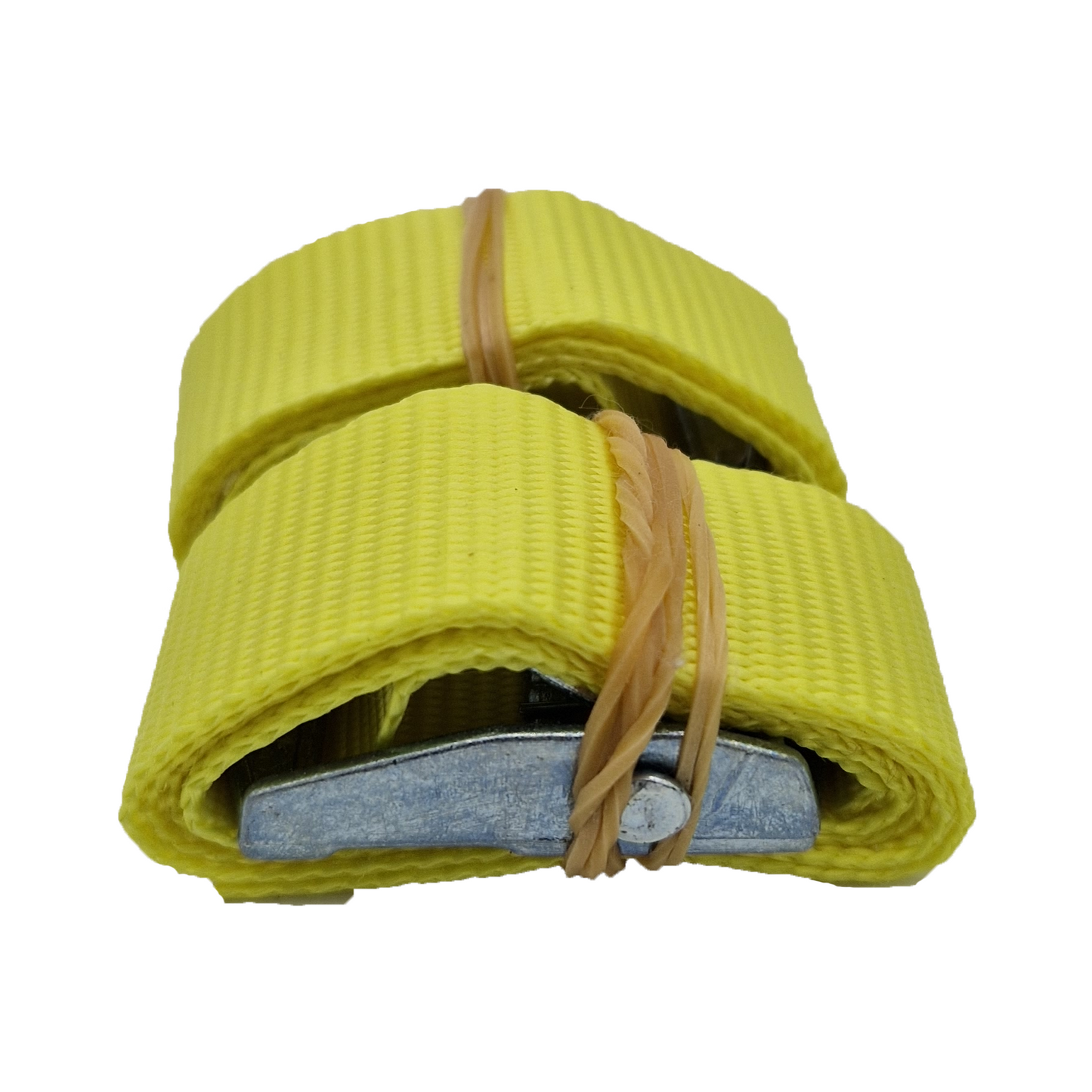 Spännbånd 0,5m gul 2 pk.