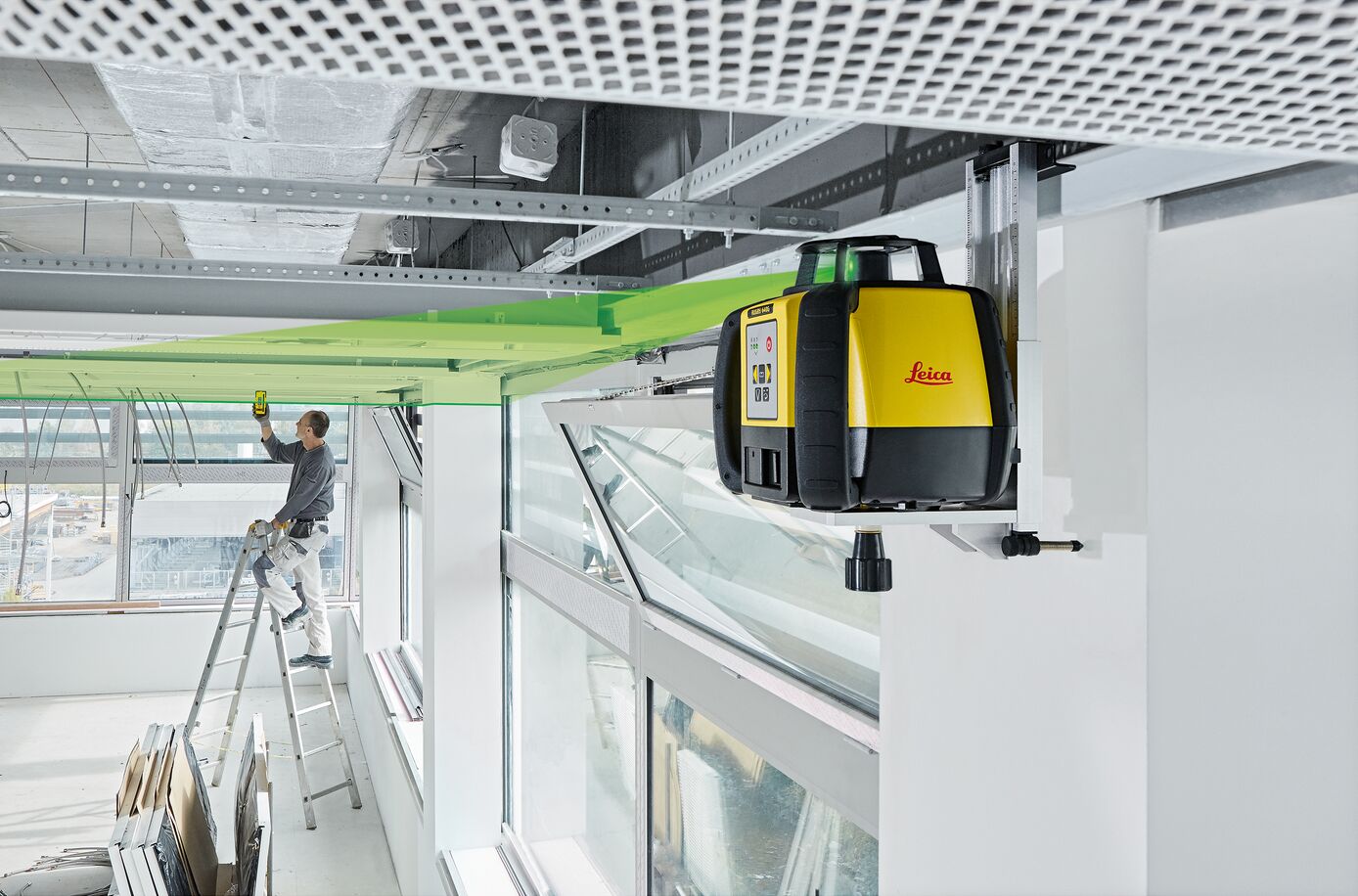 Leica Rugby 640G Rotasjonslaser | INKL. RE 120G mottaker og li-on bat. 